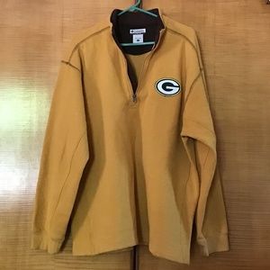 COLUMBIA Mens Quarter zip sweatshirt, large